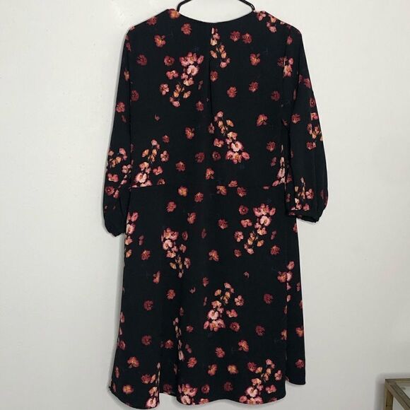 2/$20 A New Day Floral Crepe 3/4” Sleeve Dress - Picture 8 of 8